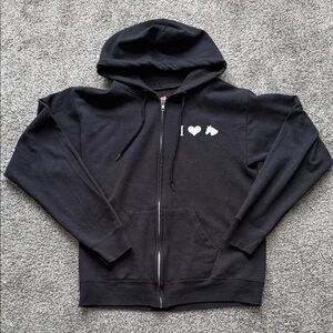 Black Zip-Up Hoodie